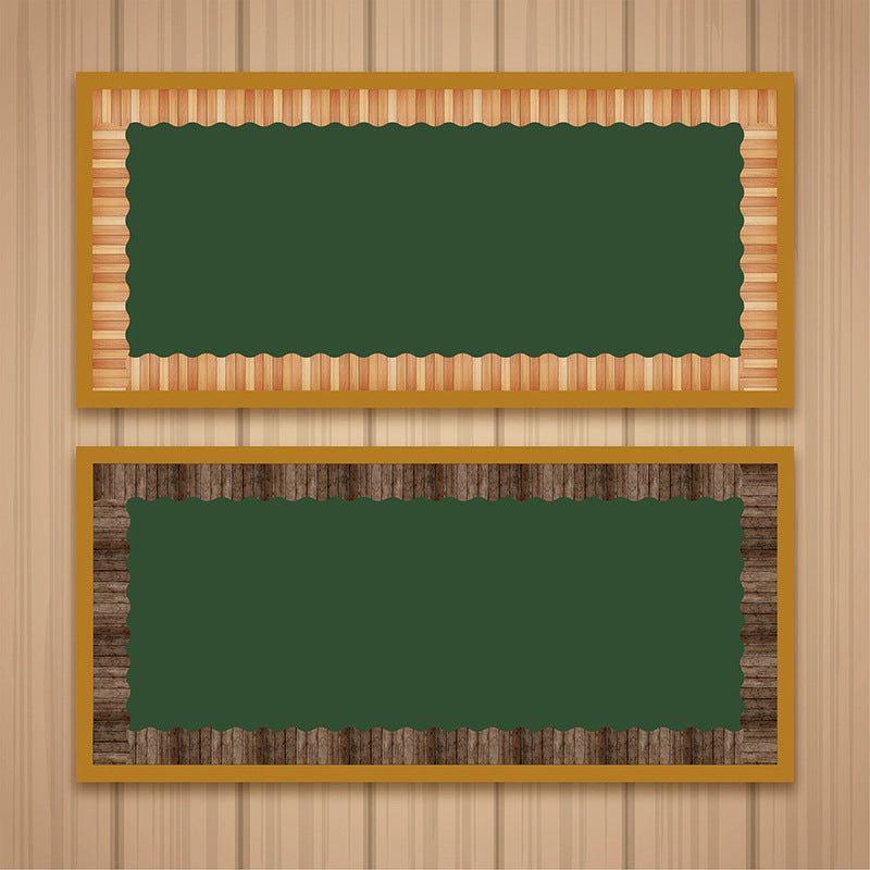 1pc 65 Ft Antique Wood Self Adhesive Bulletin Board Borders