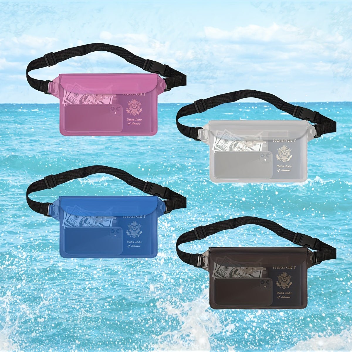Waterproof Waist Bag For Swimming Diving Boating Fishing Beach Activities