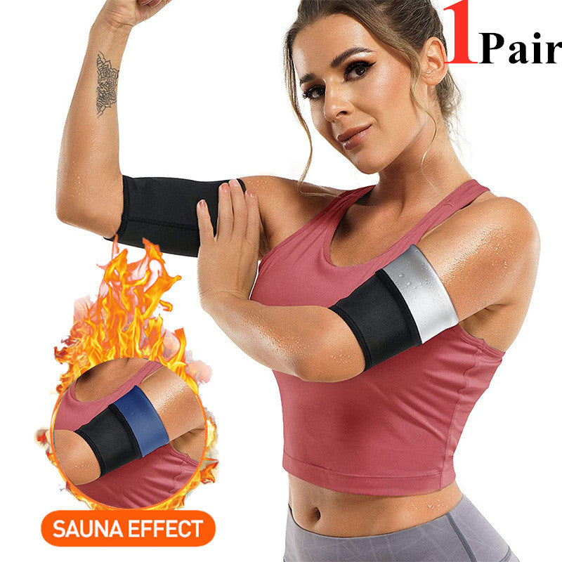 Solid Sleeve Weight Loss Sweat Arm Shaper for Women