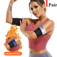Solid Sleeve Weight Loss Sweat Arm Shaper for Women