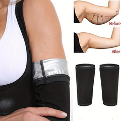 Solid Sleeve Weight Loss Sweat Arm Shaper for Women