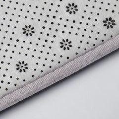 Cobblestone Pattern Bath Rug Soft Non Slip Quick Dry Bath Mat