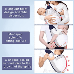 Adjustable Baby Sling Carrier 3D Mesh Easy Wear