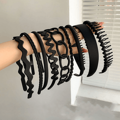 Wave Shaped Teethed Headband For Washing Face