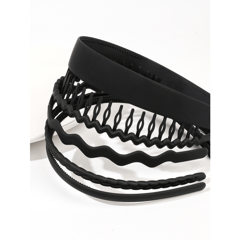 Wave Shaped Teethed Headband For Washing Face