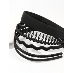 Wave Shaped Teethed Headband For Washing Face