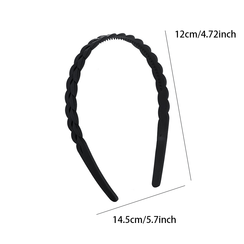 Wave Shaped Teethed Headband For Washing Face