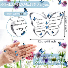 Acrylic Bereavement Memorial Butterfly Lost Mother Father Husband Sympathy