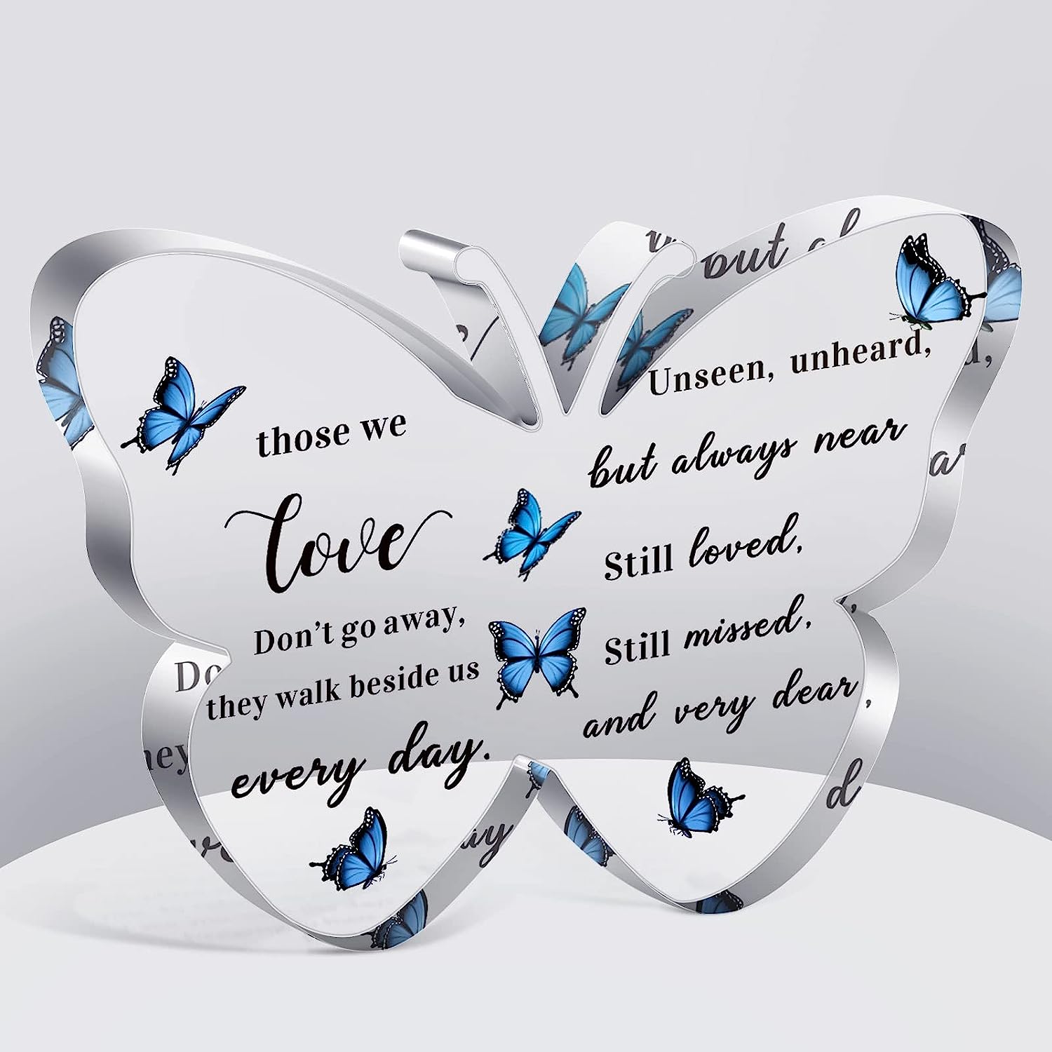 Acrylic Bereavement Memorial Butterfly Lost Mother Father Husband Sympathy