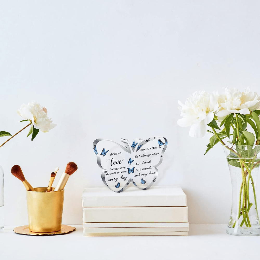 Acrylic Bereavement Memorial Butterfly Lost Mother Father Husband Sympathy