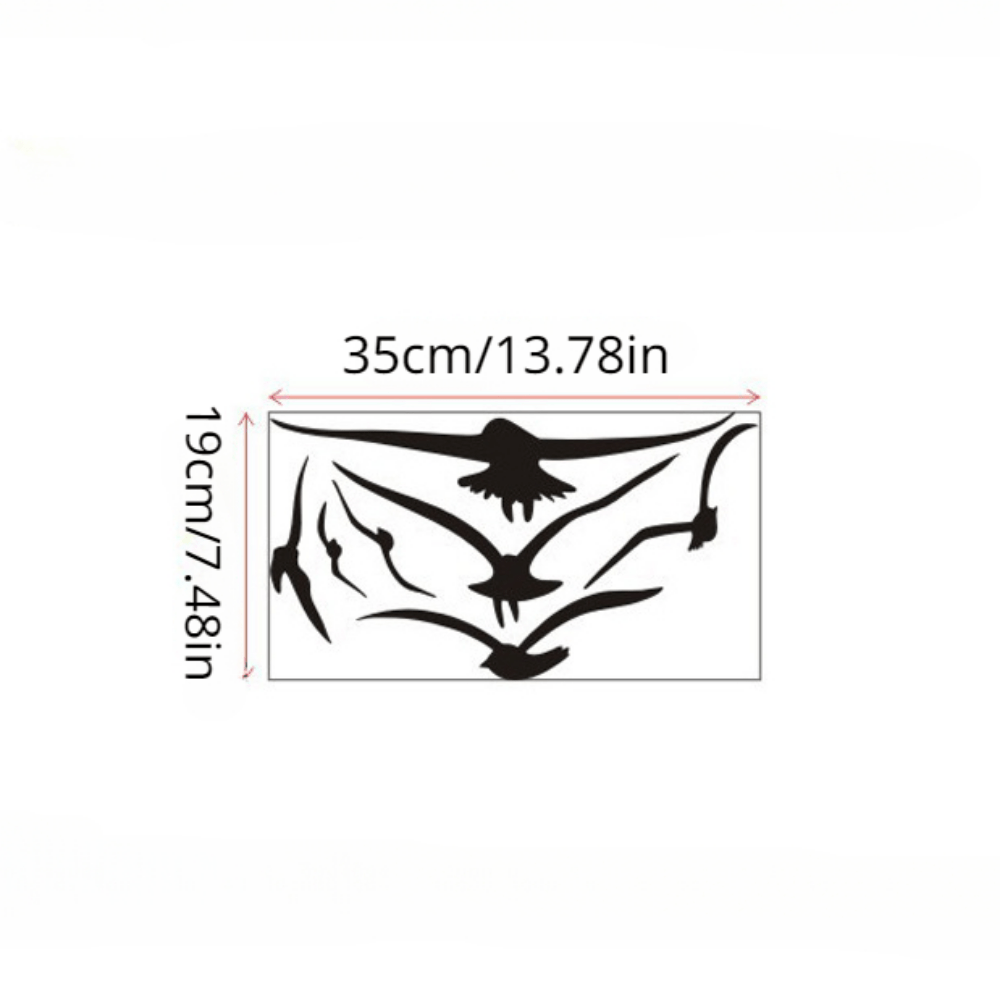 Seagulls Birds Fly Sticker Wall Decor Waterproof