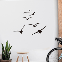 Seagulls Birds Fly Sticker Wall Decor Waterproof