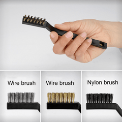 3pcs Steel Wire Brush Aquarium Cleaner Set