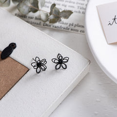 Women Fairy Hollow Flower Earrings Ear Jewelry