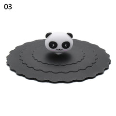 24 Colors Silicone Cup Cover Seal Suction Cup Dustproof Tea Coffee Lids Cap