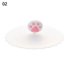 24 Colors Silicone Cup Cover Seal Suction Cup Dustproof Tea Coffee Lids Cap
