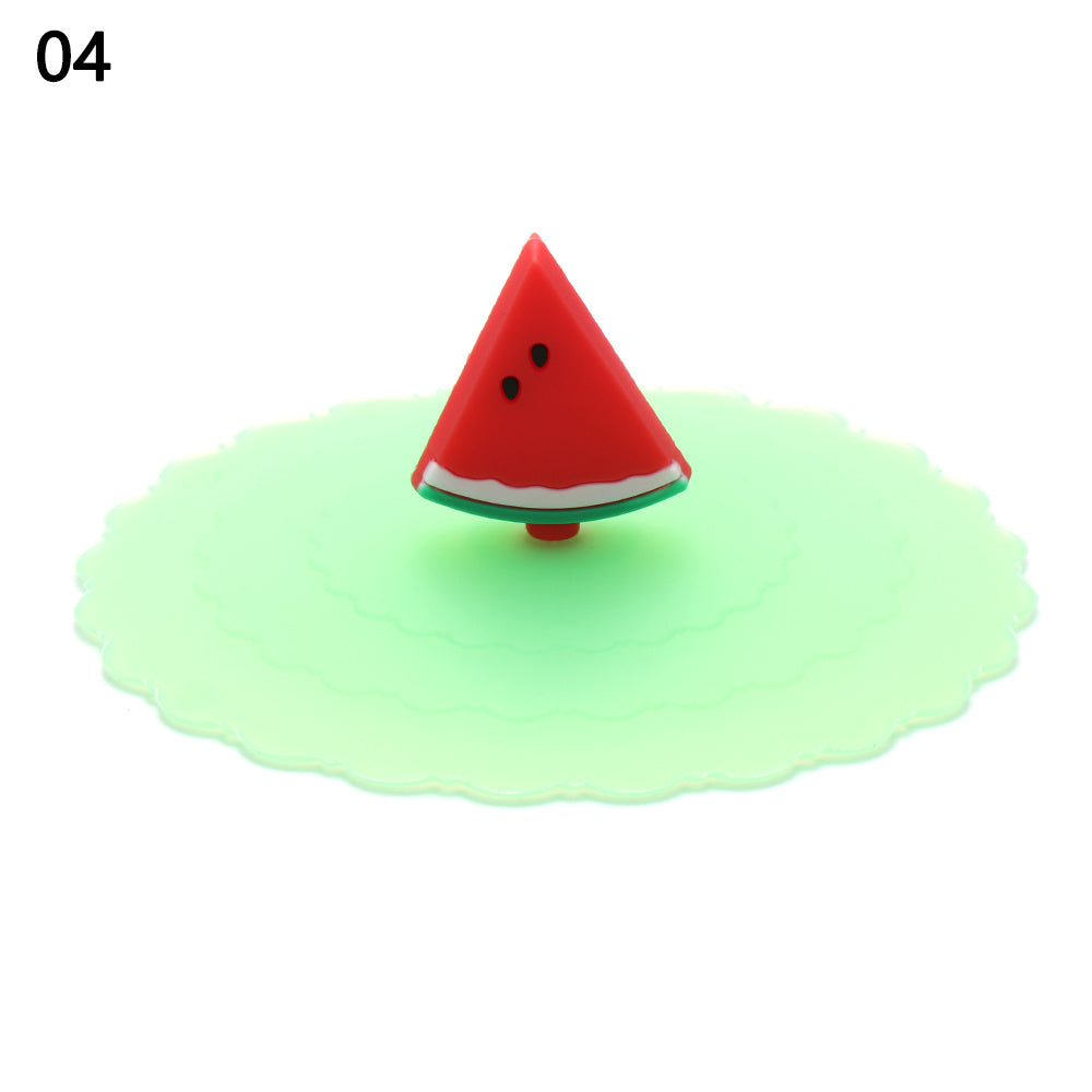 24 Colors Silicone Cup Cover Seal Suction Cup Dustproof Tea Coffee Lids Cap