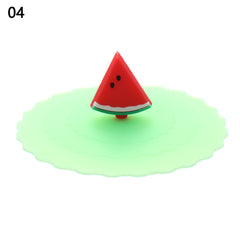24 Colors Silicone Cup Cover Seal Suction Cup Dustproof Tea Coffee Lids Cap