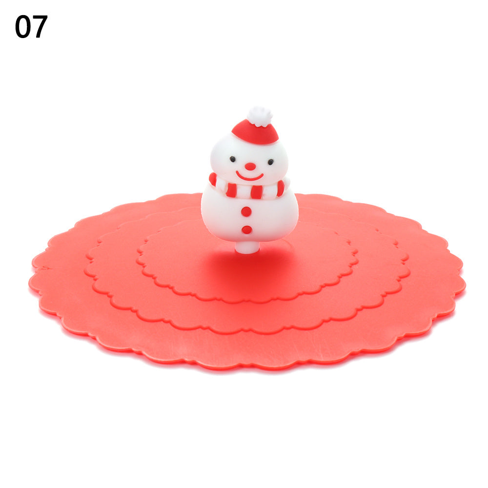 24 Colors Silicone Cup Cover Seal Suction Cup Dustproof Tea Coffee Lids Cap