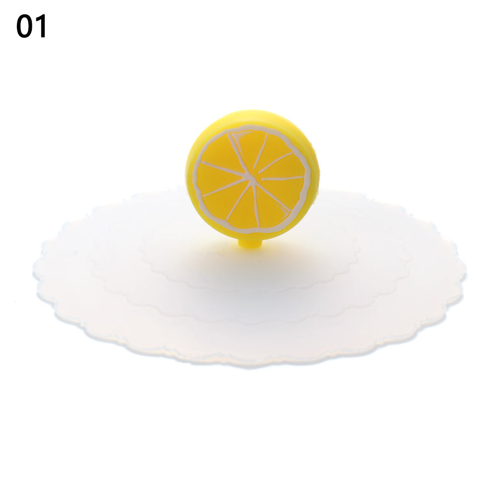 24 Colors Silicone Cup Cover Seal Suction Cup Dustproof Tea Coffee Lids Cap