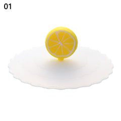 24 Colors Silicone Cup Cover Seal Suction Cup Dustproof Tea Coffee Lids Cap