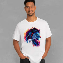 Lion Silhouette Clothing Patch Heat Transfer Sticker