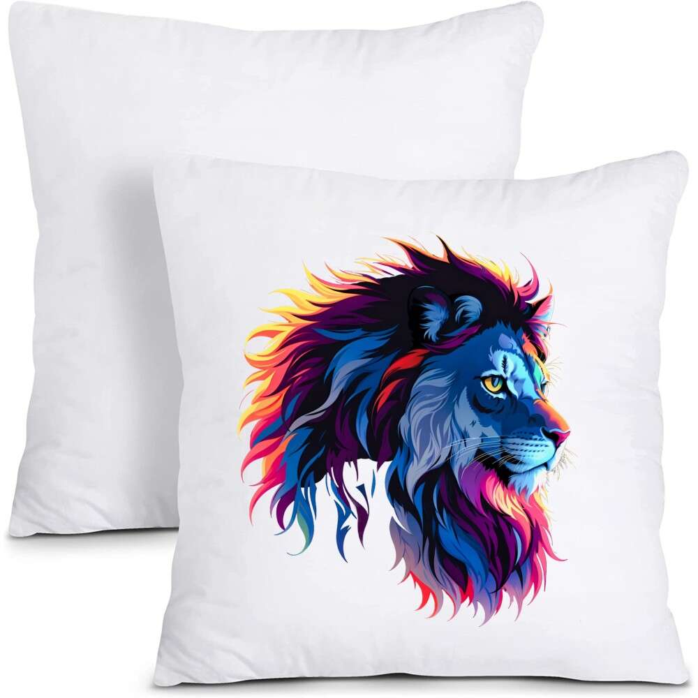 Lion Silhouette Clothing Patch Heat Transfer Sticker