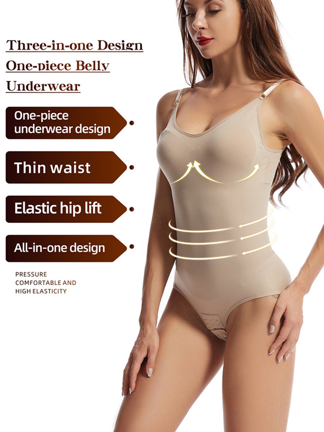 Tummy Control Butt Lifting Bodysuit Women