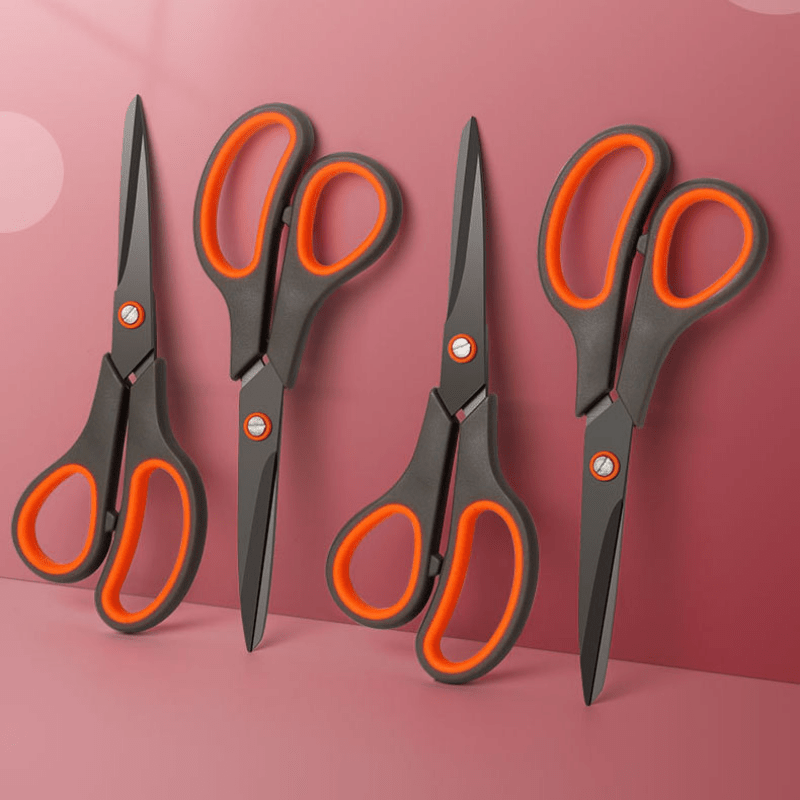 Teflon-Coated Stationery Scissors for Office Home Kitchen Sewing