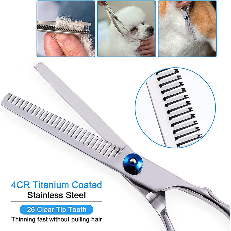 Stainless Steel Pet Hair Scissors Grooming Shears for Cats and Dogs