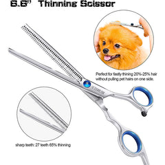 Stainless Steel Pet Hair Scissors Grooming Shears for Cats and Dogs