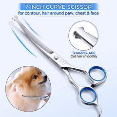 Stainless Steel Pet Hair Scissors Grooming Shears for Cats and Dogs