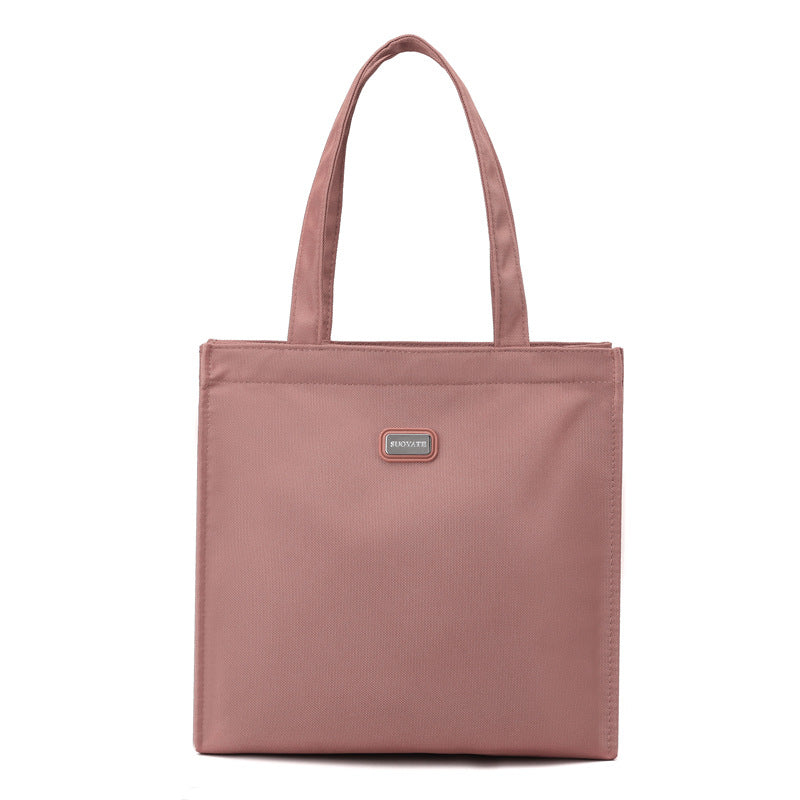Large Capacity Shoulder Bag Casual Nylon Handbag for Shopper & Document Storage