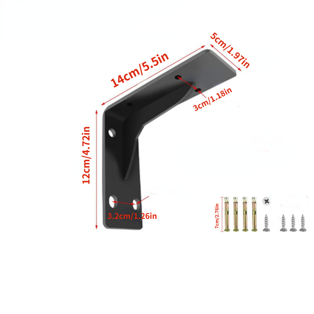 1pc Heavy Duty Bracket Wall Partition Support Rack 5MM Thick And High Load