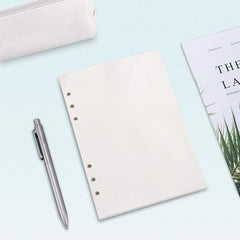 A5 Filler Paper 80 Pages Blank 6-Hole Punched