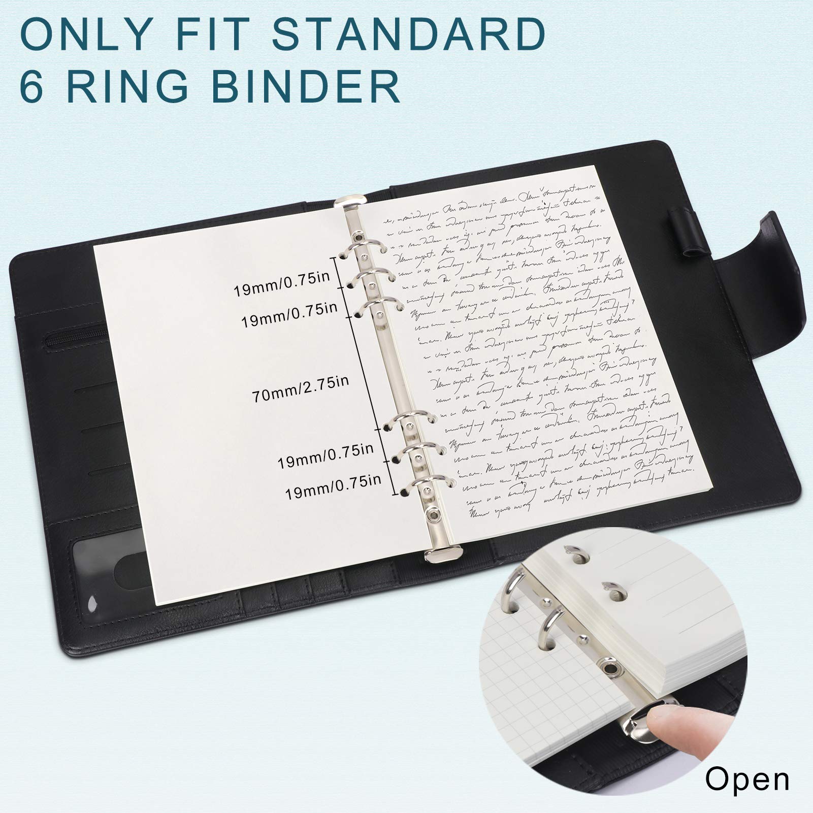 A5 Filler Paper 80 Pages Blank 6-Hole Punched