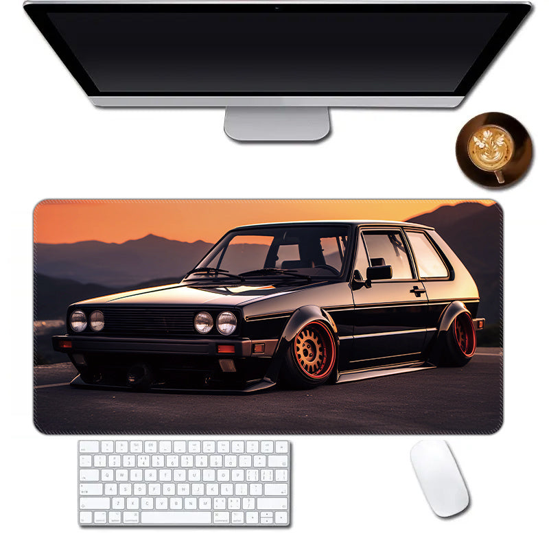 Car Pattern Non-slip Extended Gaming Mouse Pad for Office Home Computer Laptop