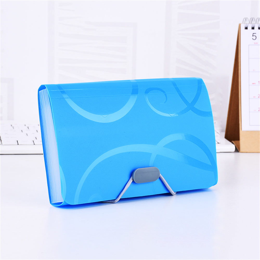 A6 Organ Bag Expanding File Folder Candy Colors School Supplies Organizer