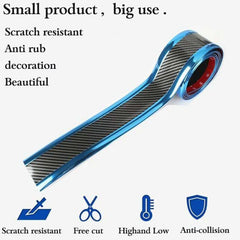 1pc Car Sticker Carbon Fiber DIY Door Sill Protector Edge Guard Strip