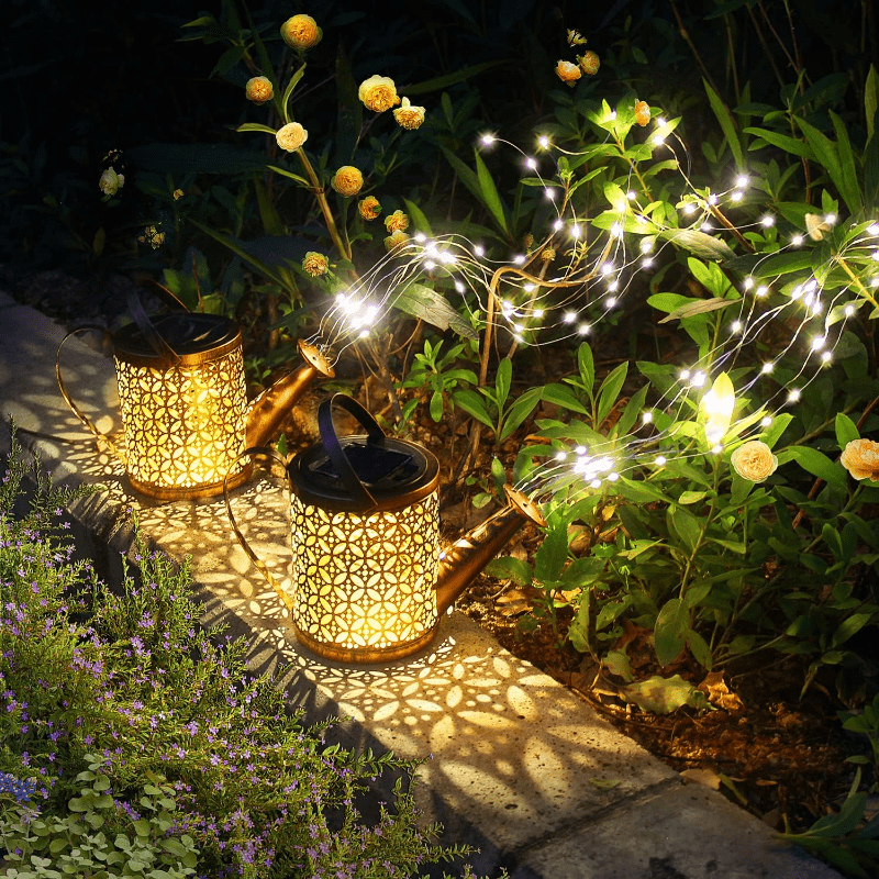 1pc Solar Outdoor Sprinkler Garden Decoration Waterfall Lights