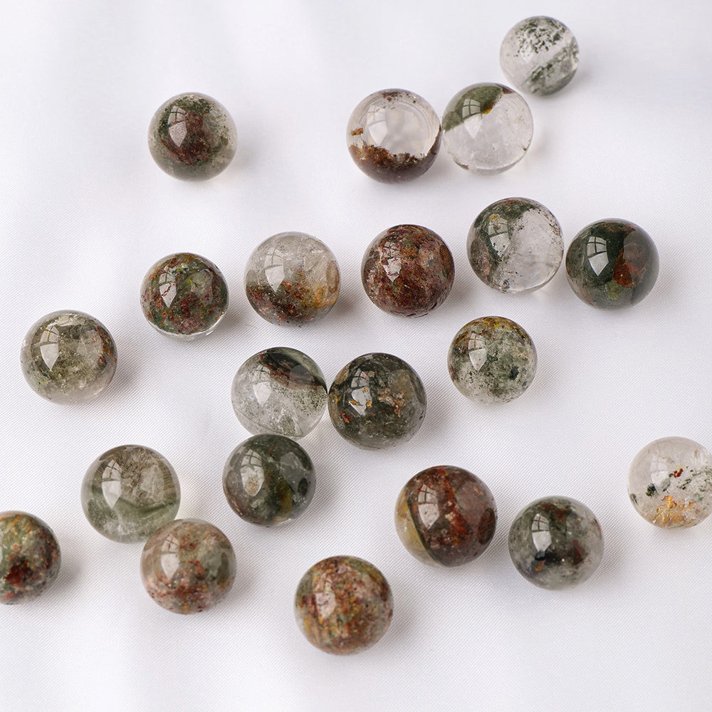 Mini Natural Garden Quartz Crystal Ball for Healing