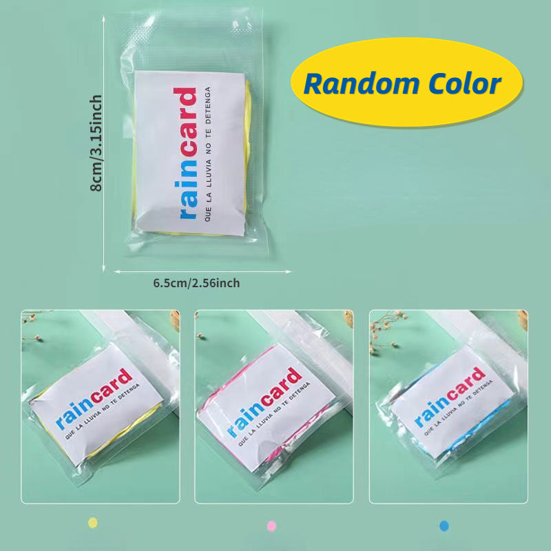 4pcs Waterproof Disposable Rain Poncho for Outdoor Activities