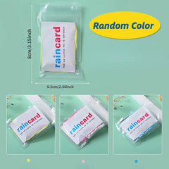4pcs Waterproof Disposable Rain Poncho for Outdoor Activities