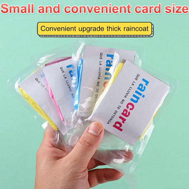 4pcs Waterproof Disposable Rain Poncho for Outdoor Activities