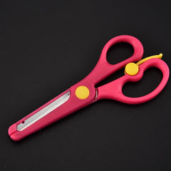 Diy Hand cut Students' Safety Scissors Plastic Bag Edge Paper Cutting Stationery
