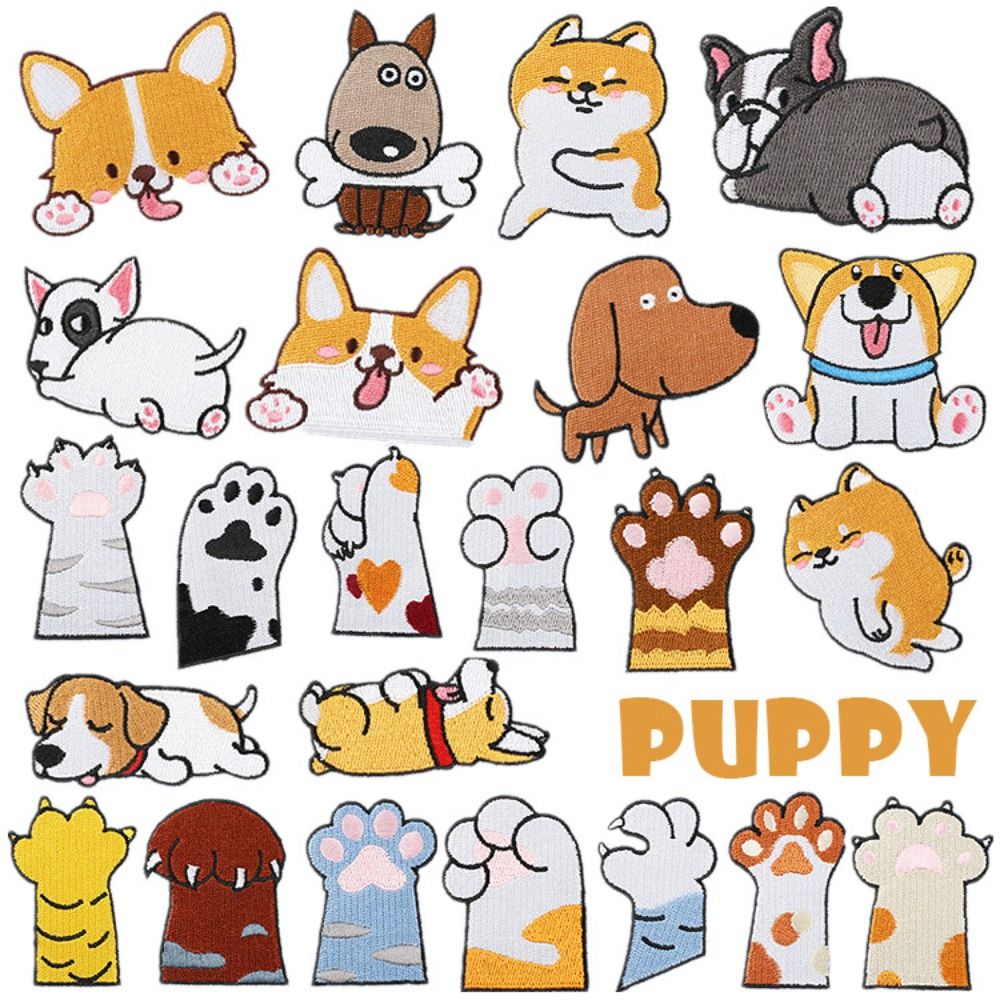Astronaut Cat Embroidery Patches Dinosaur Ironing Sewing Patches