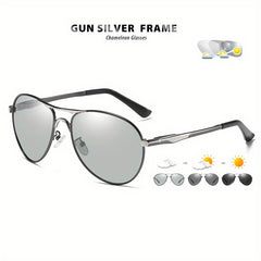 Intelligent Photochromic Polarized Sunglasses with UV400 Protection