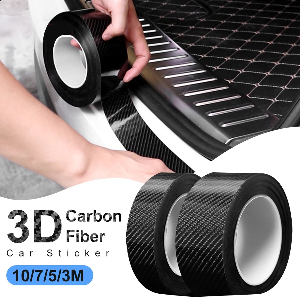 5M Carbon Fiber Scratch-proof Film for Car Thresholds