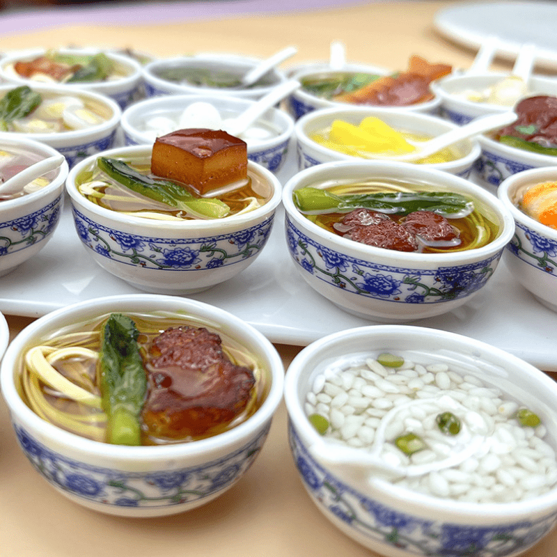 Big Bowl Noodle Model for Kids Food Play Jewelry