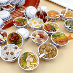 Big Bowl Noodle Model for Kids Food Play Jewelry